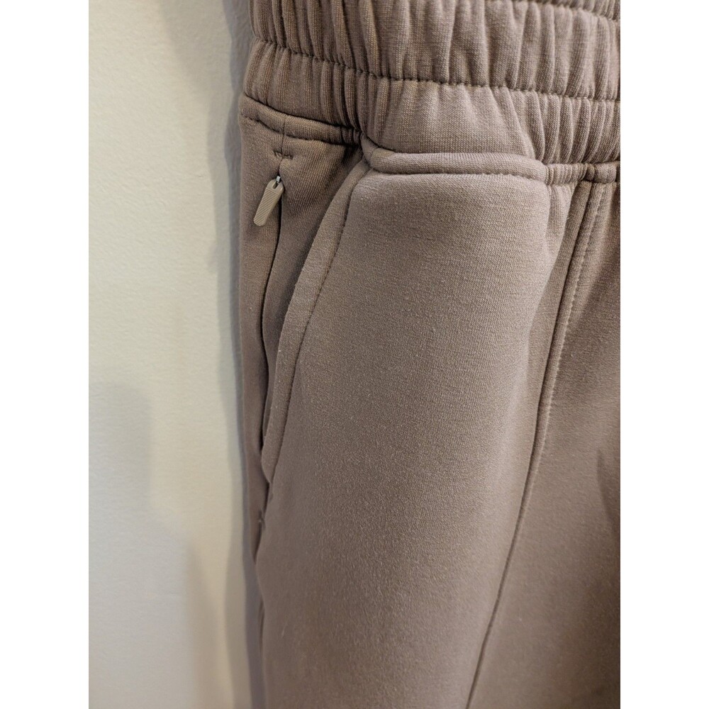YPB neoKNIT Brown Sleeveless Zip Jumpsuit M Elastic Waist Pockets Tapered - Picture 5 of 11